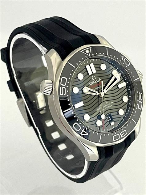 omega seamaster rubber strap black|genuine Omega Seamaster rubber strap.